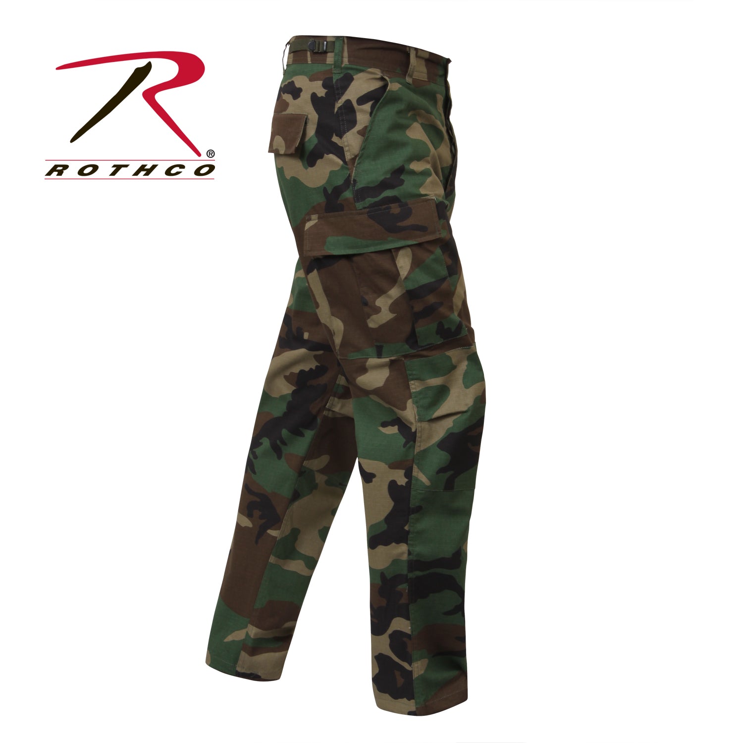 Rothco Rip-Stop Tactical BDU Pants in Woodland Camo Size M