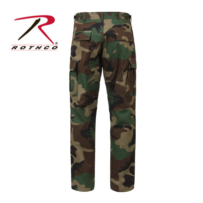 Rothco Rip-Stop Tactical BDU Pants in Woodland Camo, Size Large