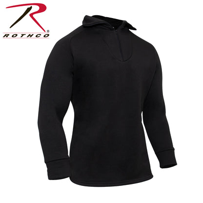 Rothco ECWCS Poly Zip Collar Shirt 4XL Black – Cold Weather Mid-Layer