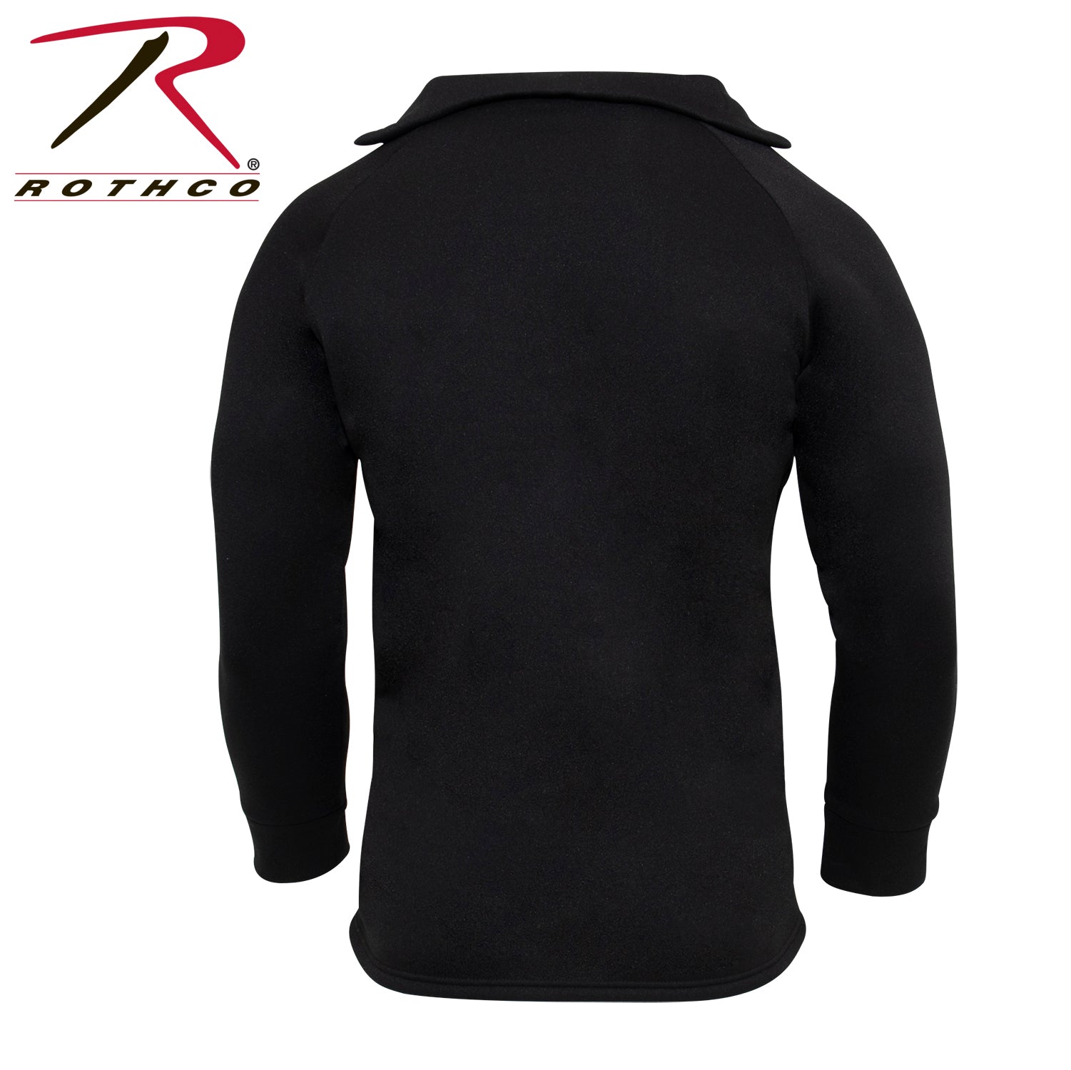 Rothco ECWCS Poly Zip Collar Shirt 4XL Black – Cold Weather Mid-Layer