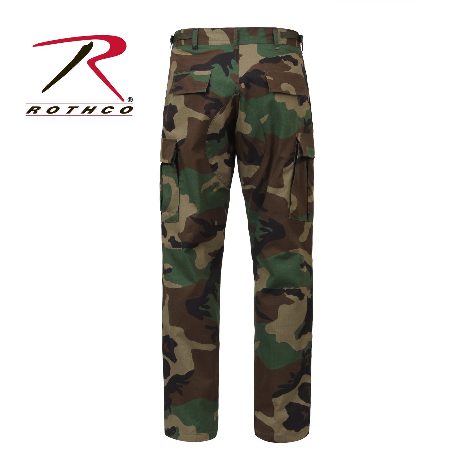 Rothco Rip-Stop Tactical BDU Pants Woodland Camo Size L - Long