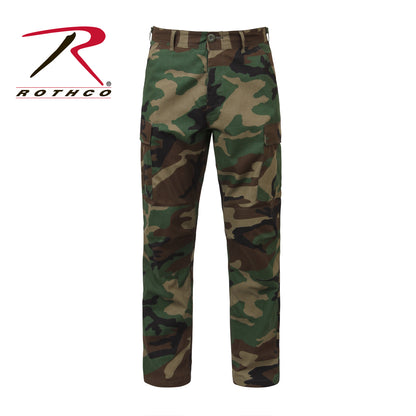 Rothco Rip-Stop Tactical BDU Pants in Woodland Camo – Size XS Short