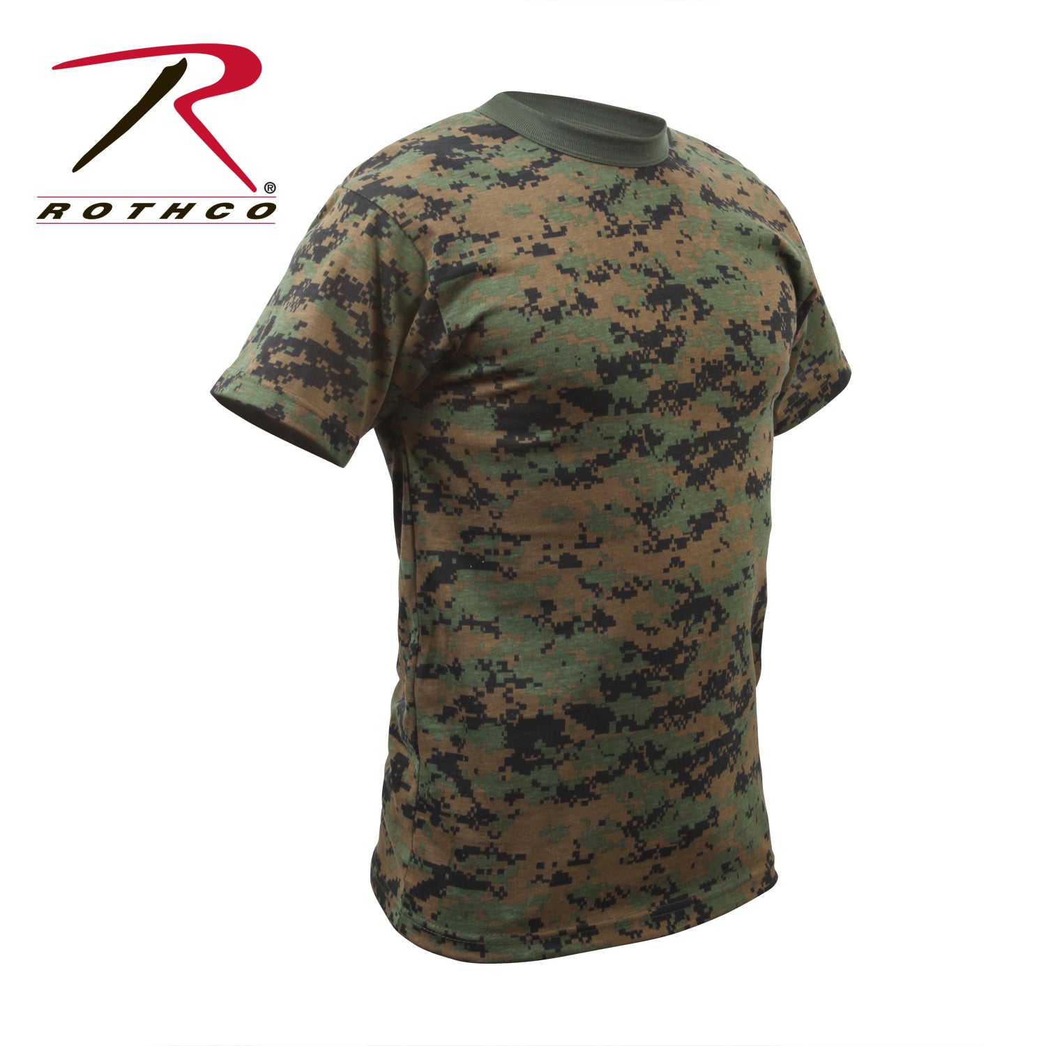Rothco Digital Camo T-Shirt Woodland Digital Camo Size XL
