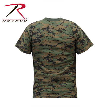 Rothco Digital Camo T-Shirt in Woodland Digital Camo, Size Large