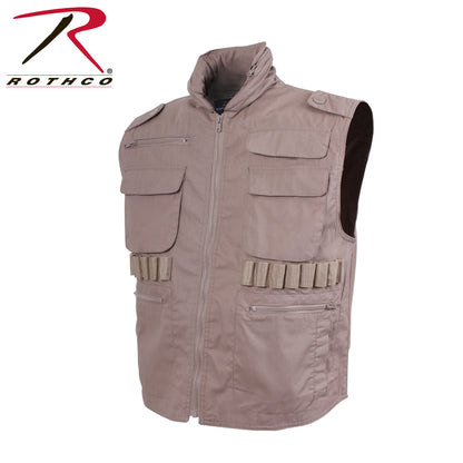 Rothco Ranger Vest Khaki Size Large – Durable Tactical Outdoor Vest with Multiple Storage Pockets