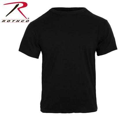 Rothco Solid Color 100% Cotton T-Shirt Black Size 2XL