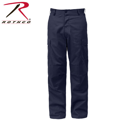 Rothco Tactical BDU Pants Navy Blue Size S - Short | Durable Military Cargo Pants with Multiple Pockets