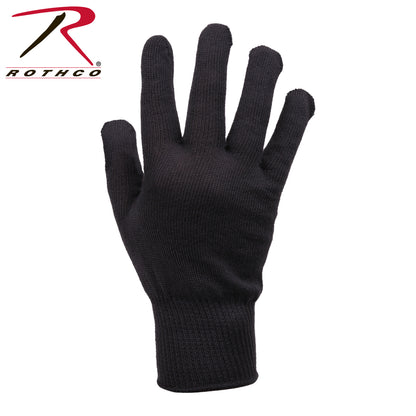 Rothco G.I. Polypropylene Glove Liners Black – Thermal Cold Weather Hand Layer
