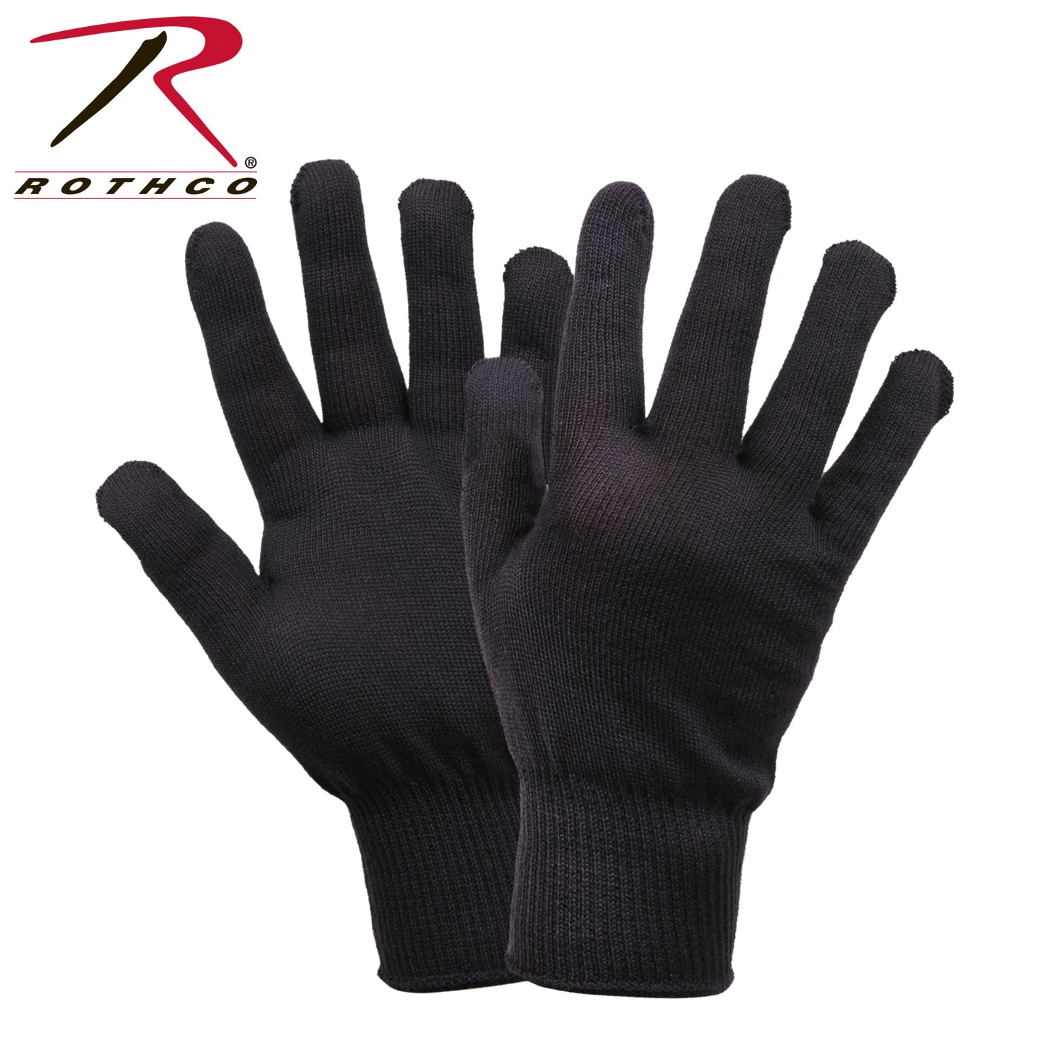 Rothco G.I. Polypropylene Glove Liners Black – Thermal Cold Weather Hand Layer