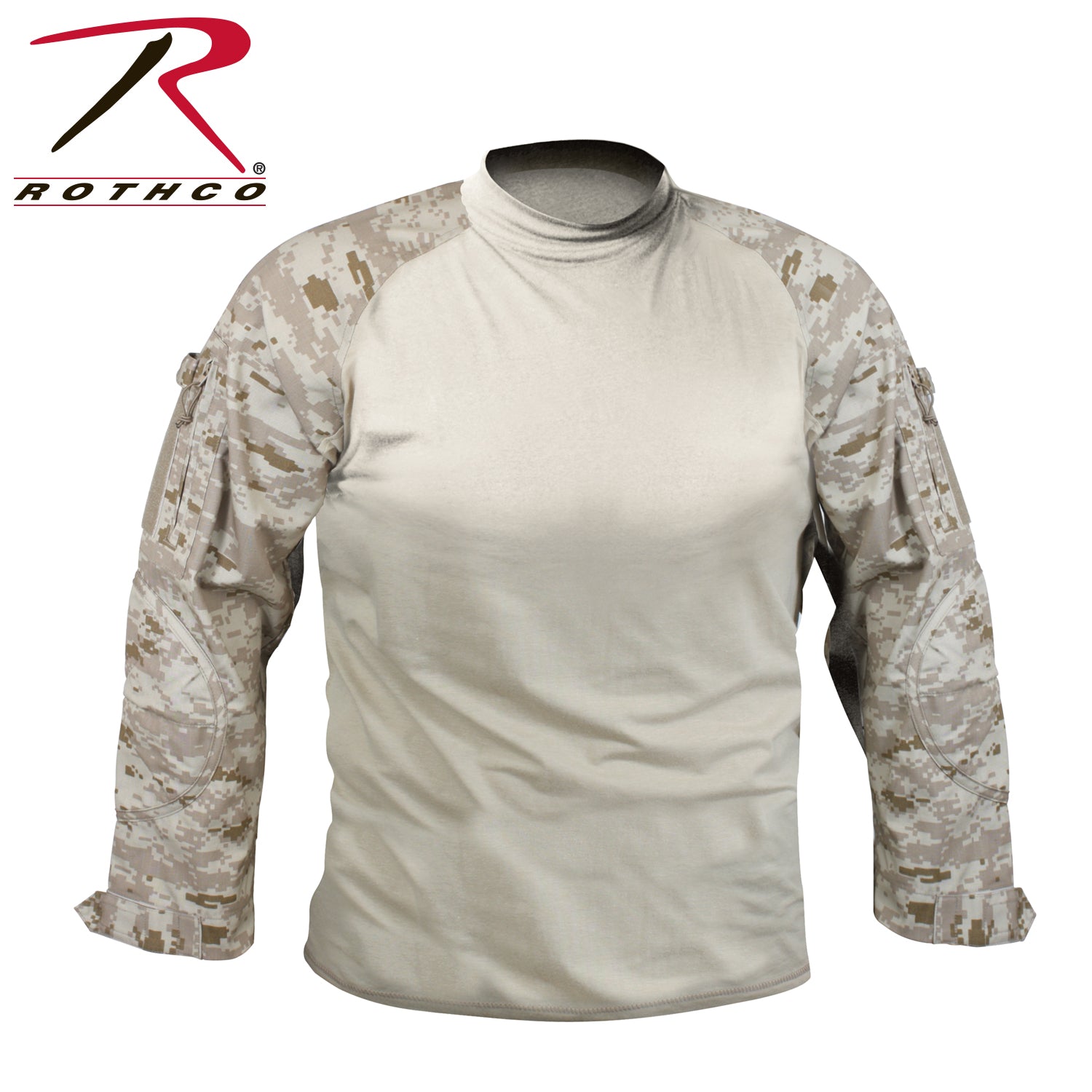 Rothco NYCO FR Fire Retardant Combat Shirt in Desert Digital Camo, Size M