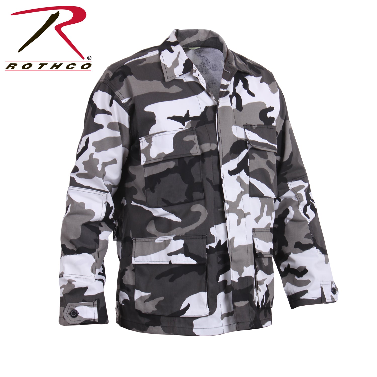 Rothco Twill BDU Shirt in City Camo Size Small – Durable Military-Style Tactical Shirt