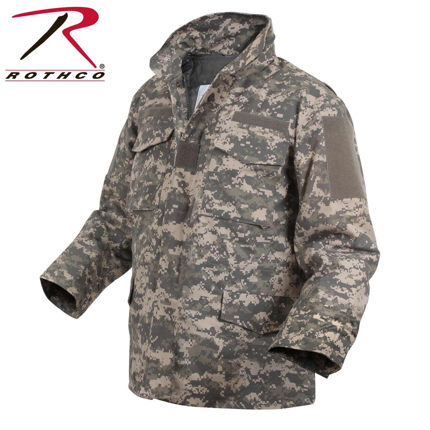 Rothco M-65 Field Jacket with ACU Digital Camo Pattern, Size 2XL
