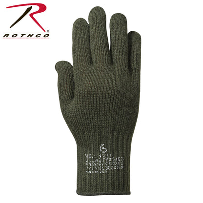 Rothco G.I. Glove Liners Size 2 in Olive Drab – Cold Weather Thermal Gloves