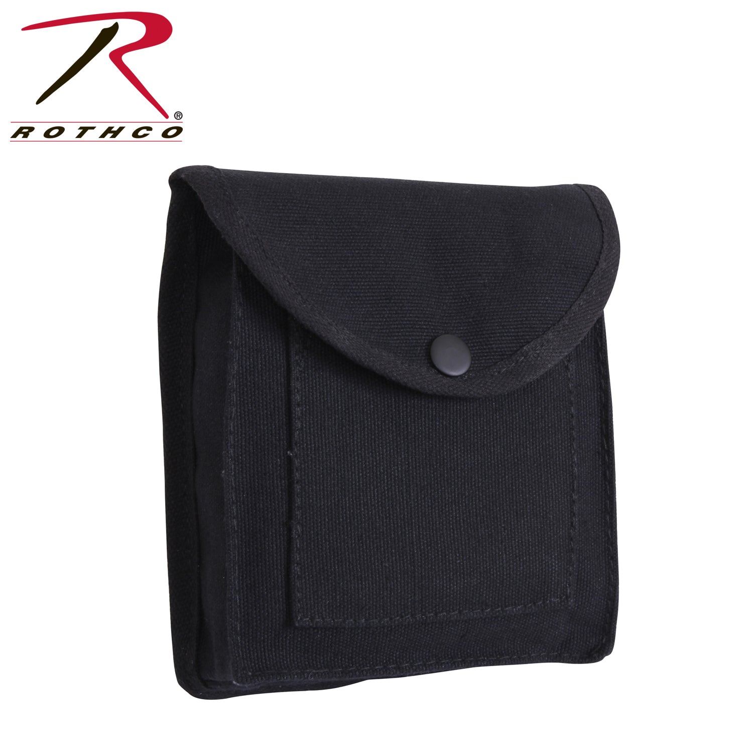 Rothco Canvas Utility Pouch Black - Durable Heavyweight Cotton Storage Bag