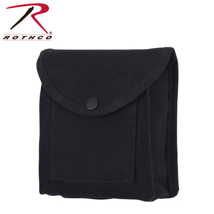 Rothco Canvas Utility Pouch Black - Durable Heavyweight Cotton Storage Bag