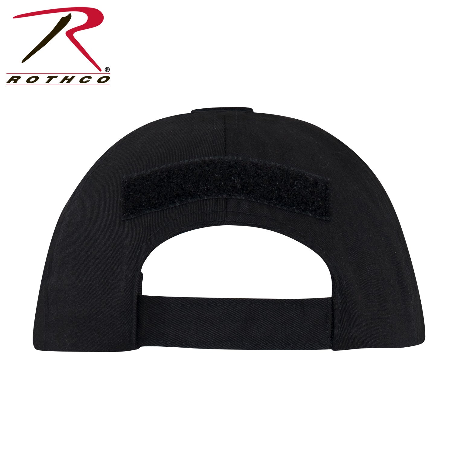 Rothco Tactical Operator Cap Black – Adjustable Military-Style Field Hat with Patches and Ventilation
