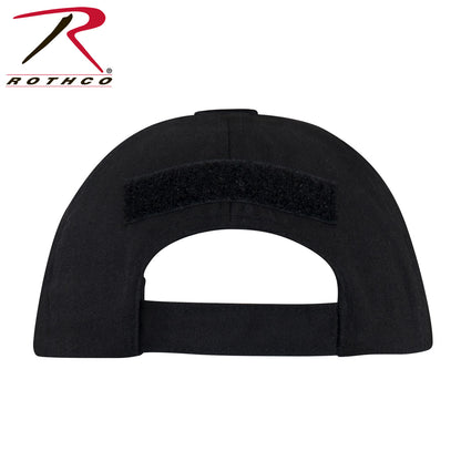 Rothco Tactical Operator Cap Black – Adjustable Military-Style Field Hat with Patches and Ventilation