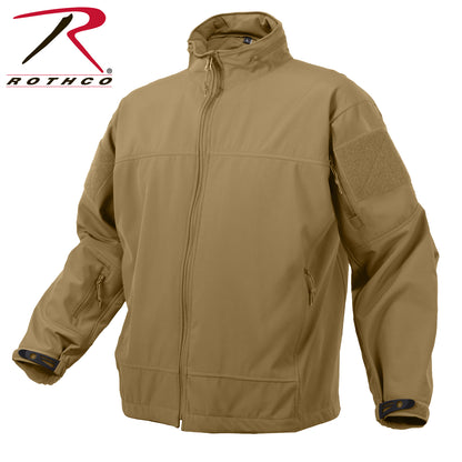 Rothco Covert Ops Lightweight Soft Shell Jacket in Coyote Brown, Size M