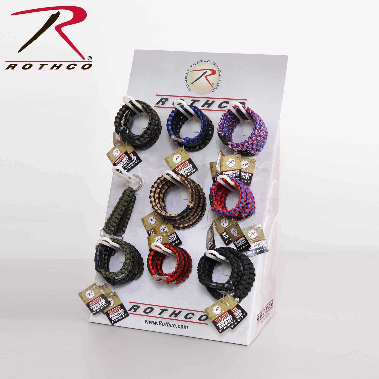 Rothco Part Number 544 Counter Display for Paracord Bracelets and Accessories