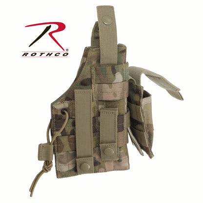 Rothco MOLLE Modular Ambidextrous Holster MultiCam – Versatile Tactical Gear for Right and Left-Handed Use