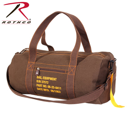 Rothco Canvas Equipment Bag Earth Brown, 19-Inch Duffel for Travel and Sports Gear