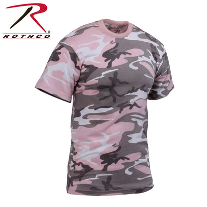 Rothco Subdued Pink Camo T-Shirt Size Large - Durable Military-Style Camouflage Tee