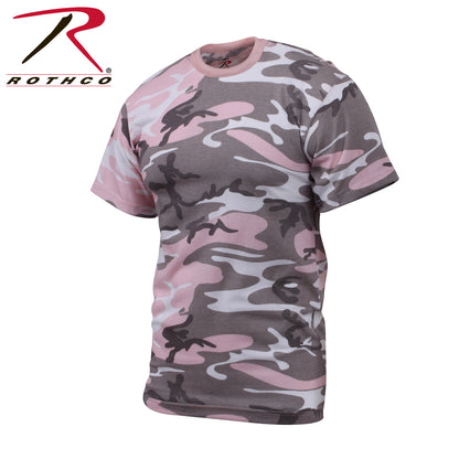 Rothco Subdued Pink Camo T-Shirt Size Large - Durable Military-Style Camouflage Tee