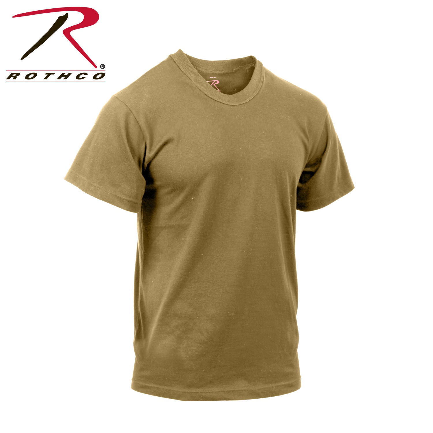Rothco Moisture Wicking T-Shirts Brown Size 2XL – Performance Tactical Crewneck Tee