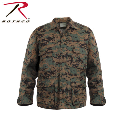 Rothco Twill BDU Shirt in Woodland Digital Camo, Size Large