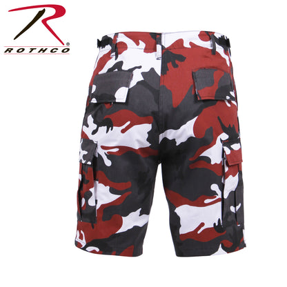 Rothco Camo BDU Shorts Red Camo Size XL - Tactical Cargo Shorts for Outdoor and Field Use