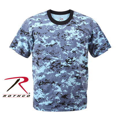 Rothco Digital Camo T-Shirt Sky Blue Digital Camo Size M