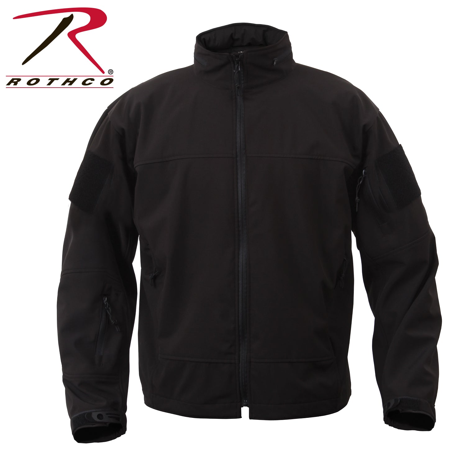 Rothco Covert Ops Lightweight Soft Shell Jacket in Black, Size Small