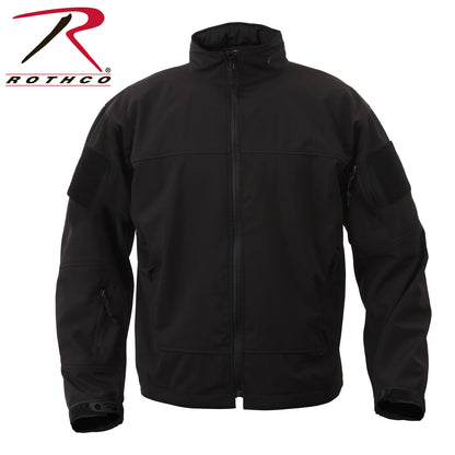 Rothco Covert Ops Lightweight Soft Shell Jacket in Black, Size Small