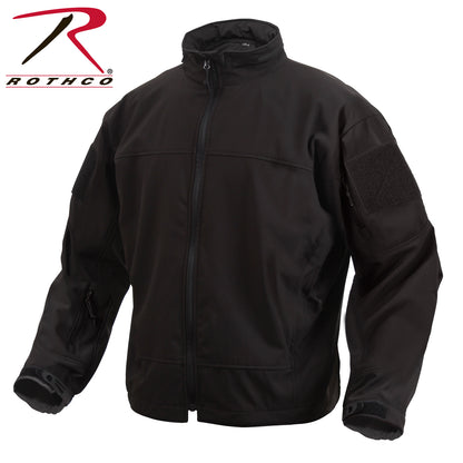 Rothco Covert Ops Lightweight Soft Shell Jacket Black Size Large