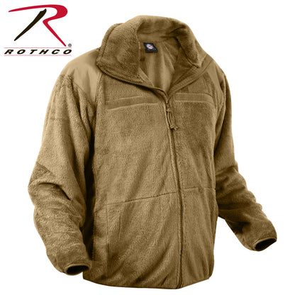 Rothco Generation III Level 3 ECWCS Fleece Jacket in Coyote Brown, Size XL