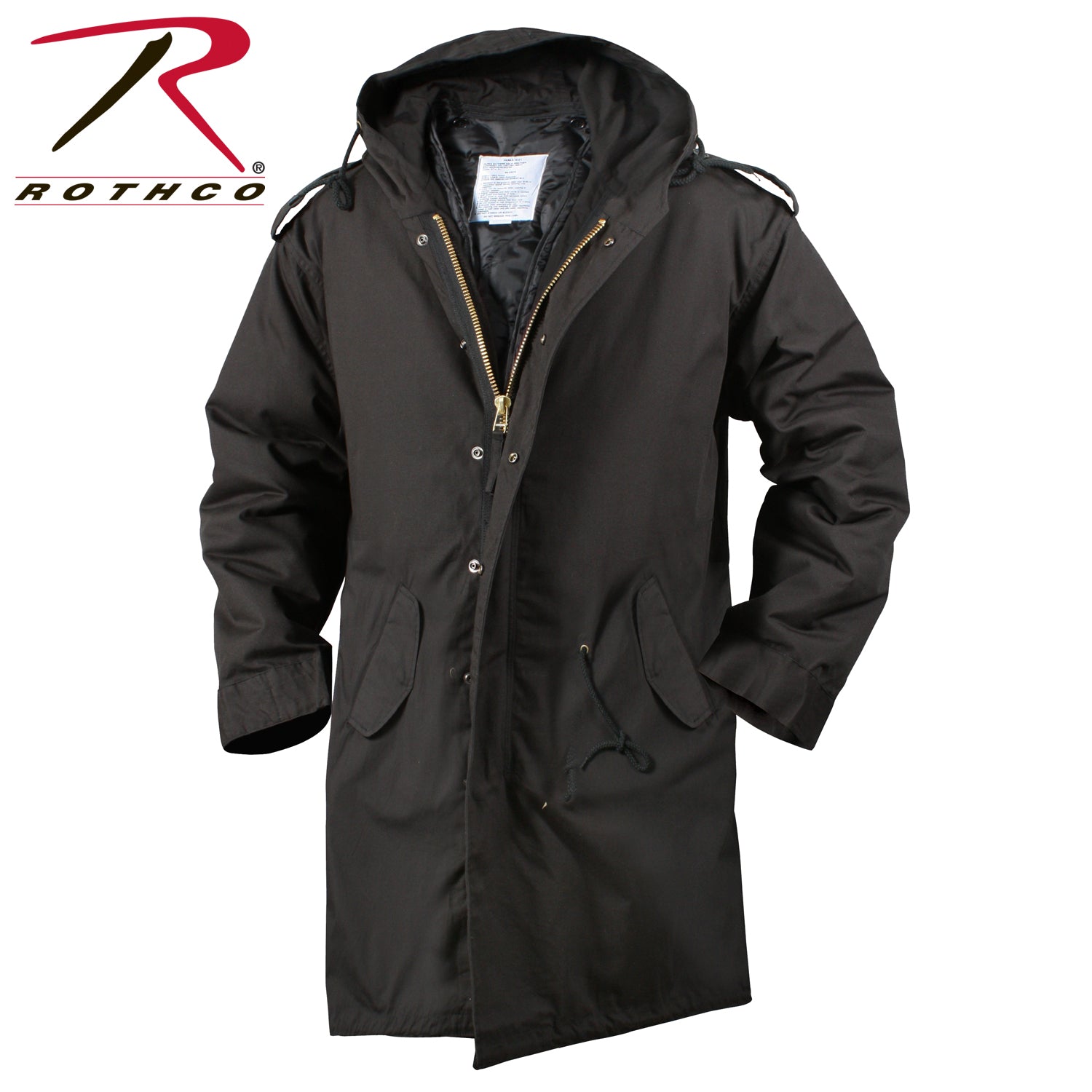 Rothco M-51 Fishtail Parka Black Size 3XL – Durable Cold Weather Outerwear