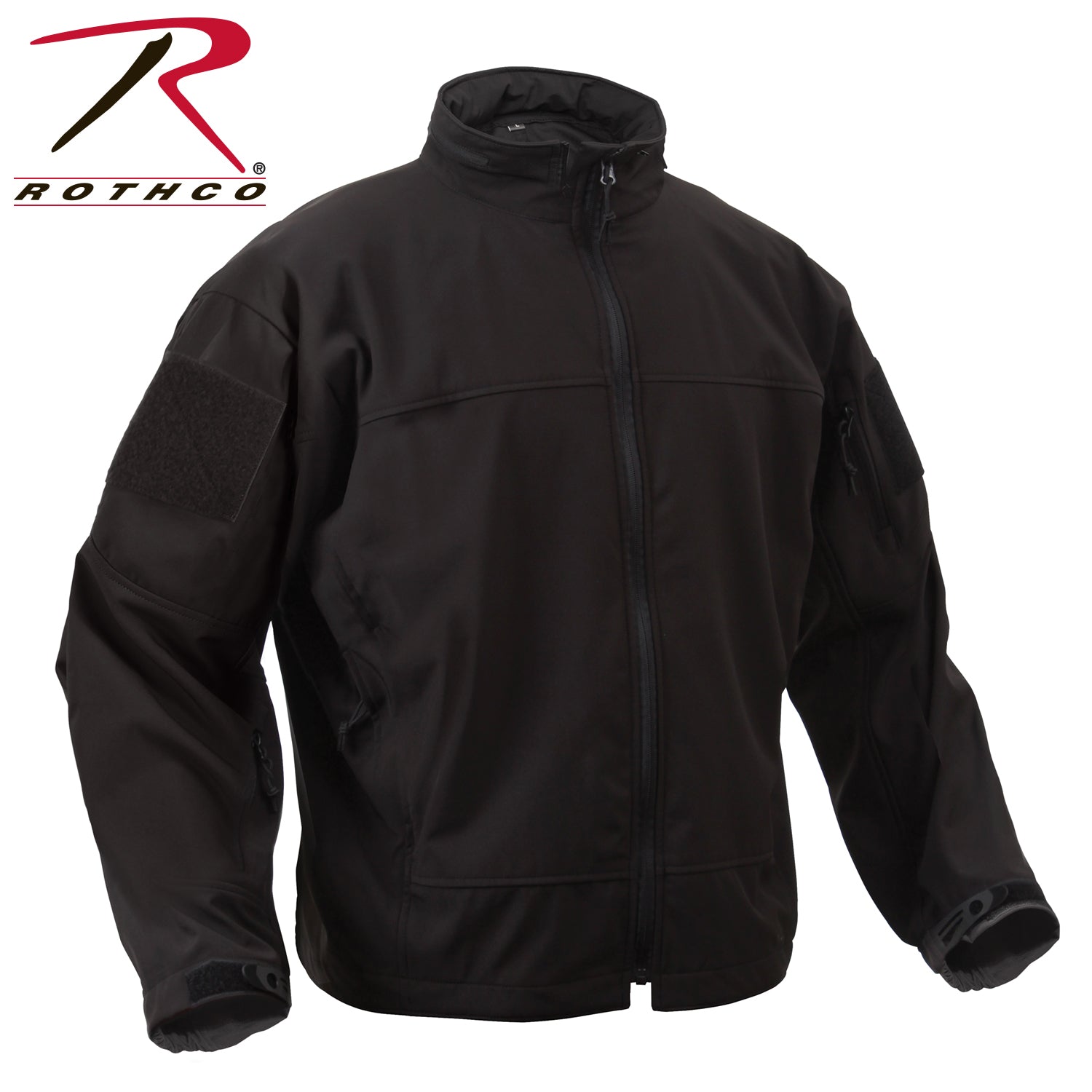 Rothco Covert Ops Lightweight Soft Shell Jacket in Black, Size 2XL