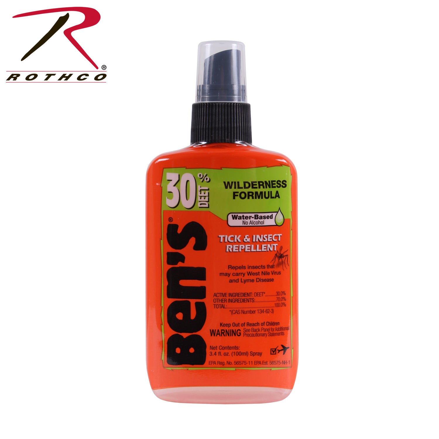 Ben's 30 Spray Pump Insect Repellent - 3.4 oz, Up to 8 Hours of Protection Against Ticks and Mosquitoes