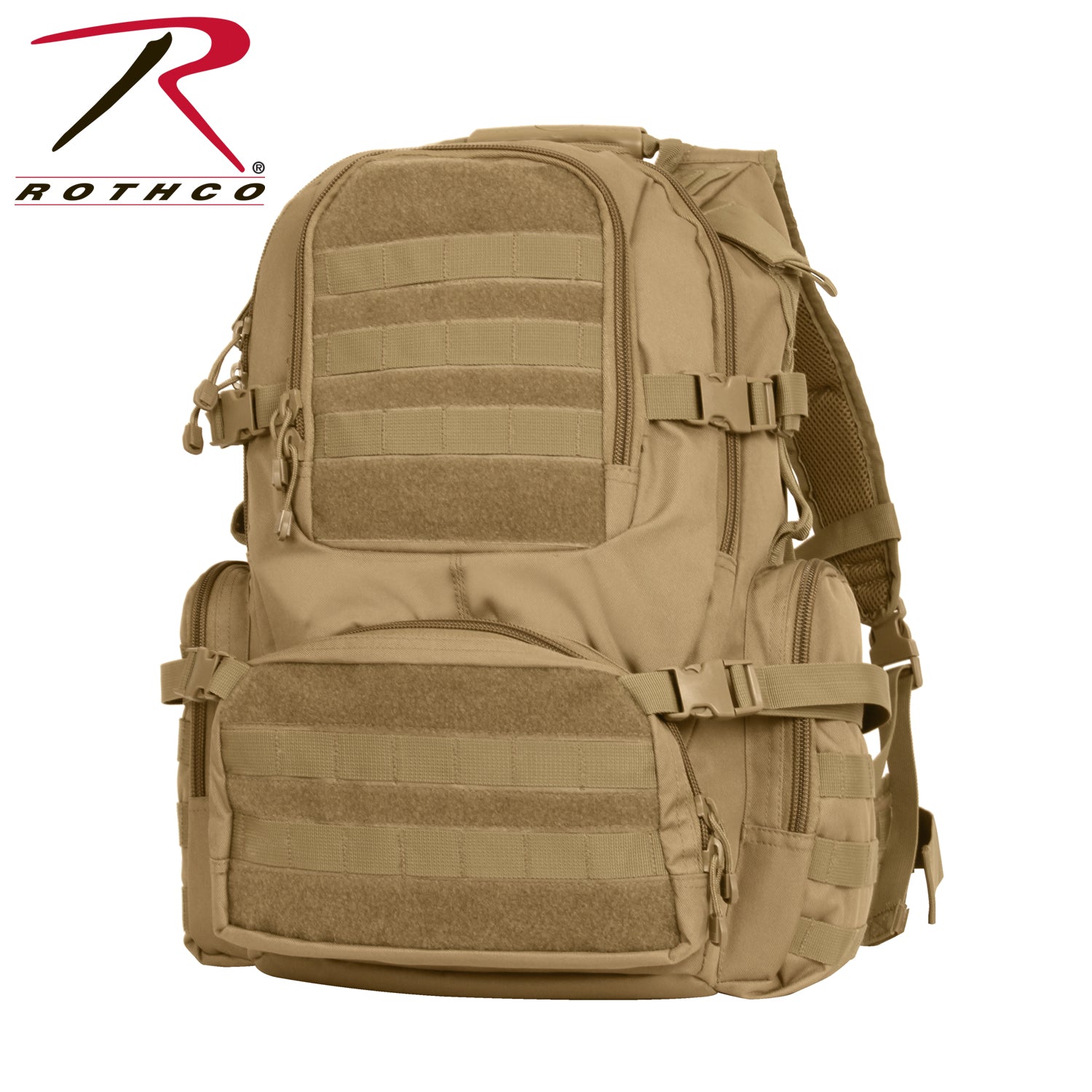 Rothco Multi-Chamber MOLLE Assault Pack Coyote Brown Part 25501