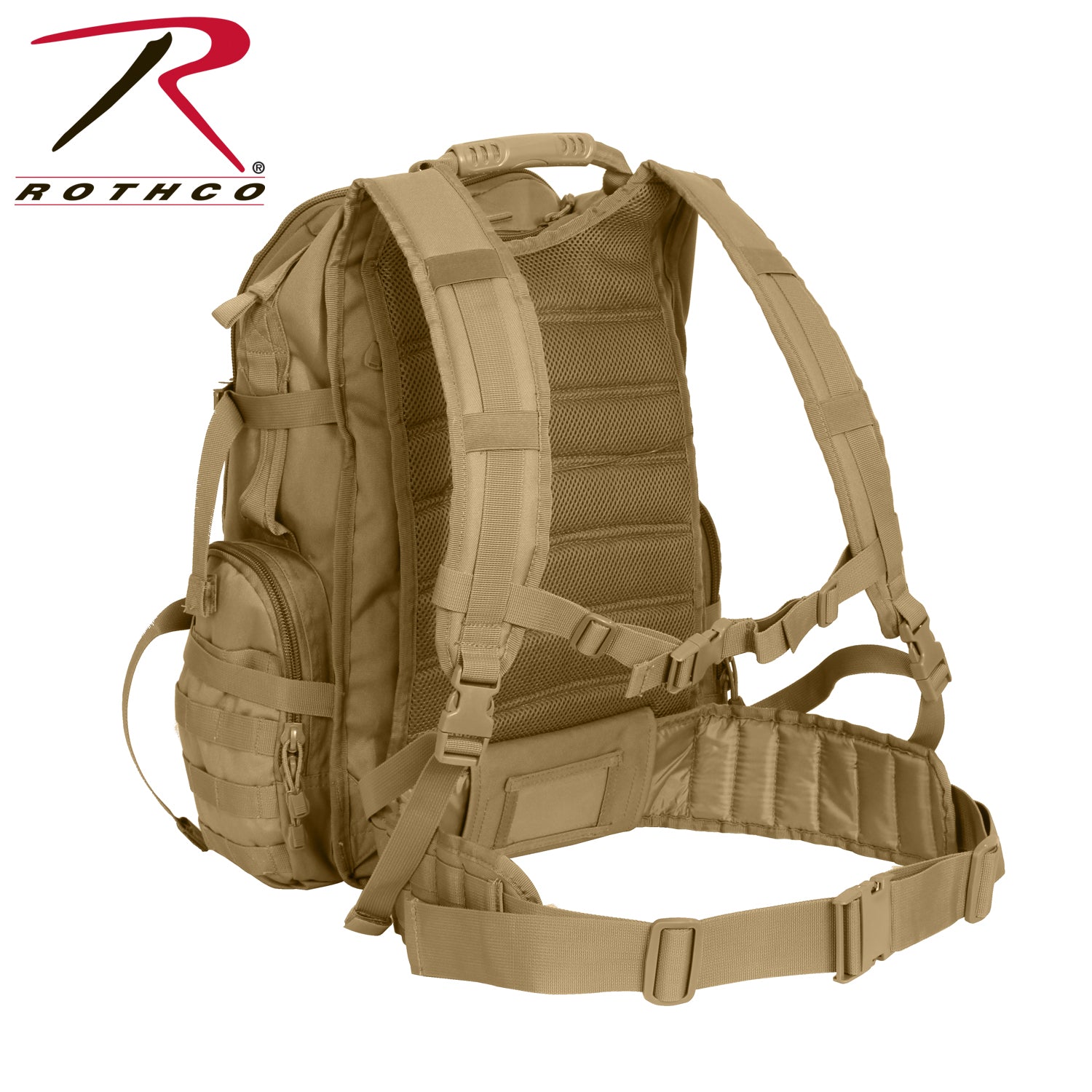 Rothco Multi-Chamber MOLLE Assault Pack Coyote Brown Part 25501