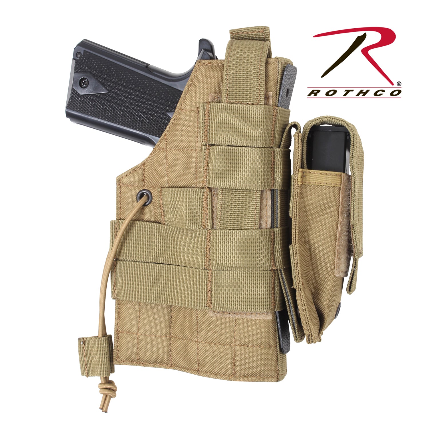 Rothco MOLLE Modular Ambidextrous Holster Coyote Brown Part 10479