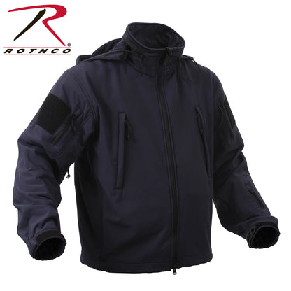 Rothco Special Ops Soft Shell Jacket in Midnight Navy Blue, Size Large