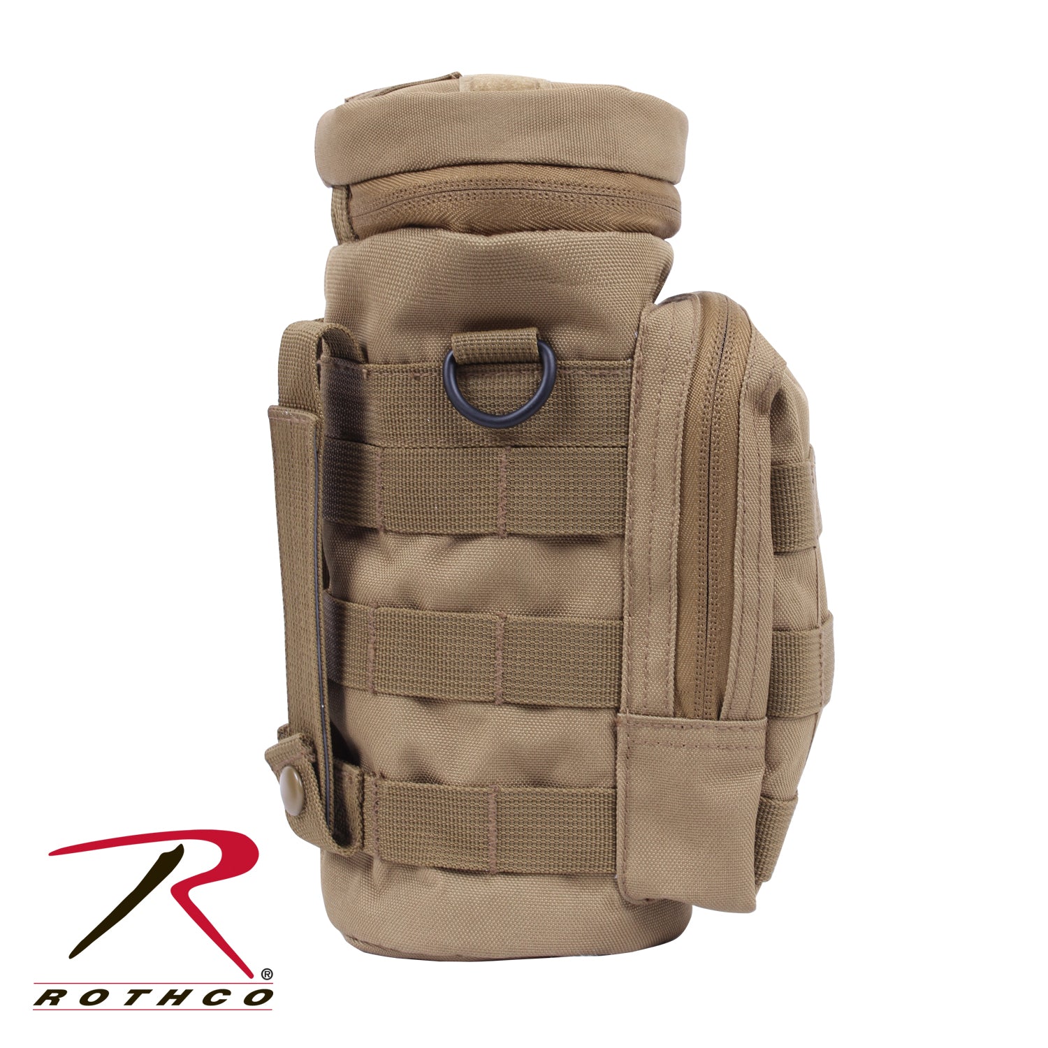 Rothco MOLLE Compatible Water Bottle Pouch in Coyote Brown - Part No. 2779