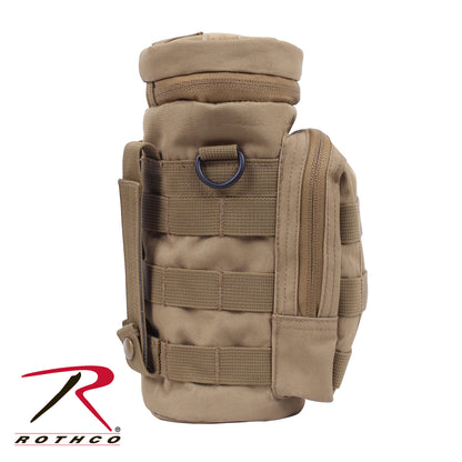 Rothco MOLLE Compatible Water Bottle Pouch in Coyote Brown - Part No. 2779