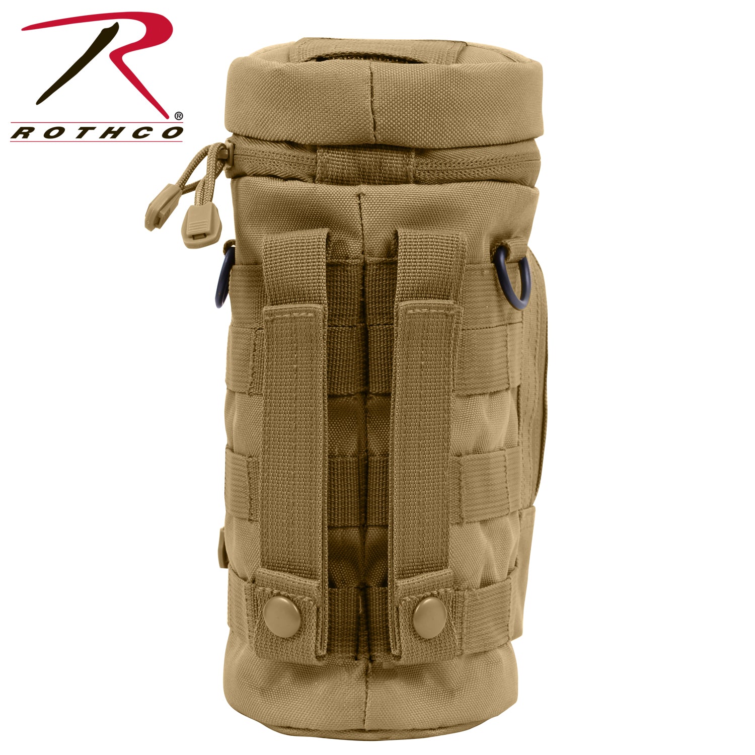 Rothco MOLLE Compatible Water Bottle Pouch in Coyote Brown - Part No. 2779