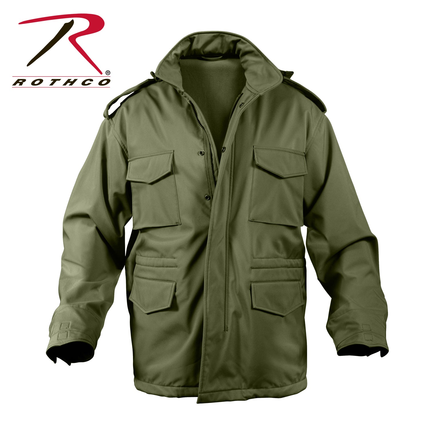 Rothco Soft Shell Tactical M-65 Field Jacket Olive Drab Size M