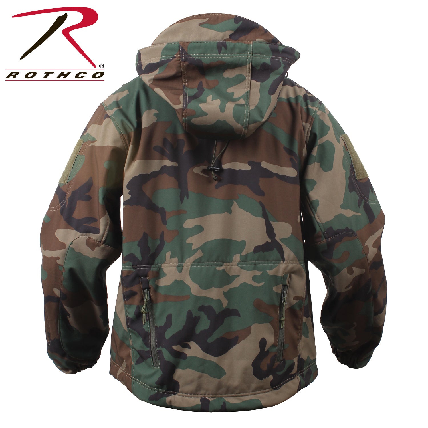 Rothco Special Ops Soft Shell Jacket in Woodland Camo - Size Small