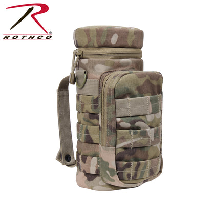 Rothco MOLLE Compatible Water Bottle Pouch MultiCam - Durable Outdoor Hydration Carrier