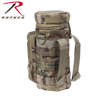 Rothco MOLLE Compatible Water Bottle Pouch MultiCam - Durable Outdoor Hydration Carrier