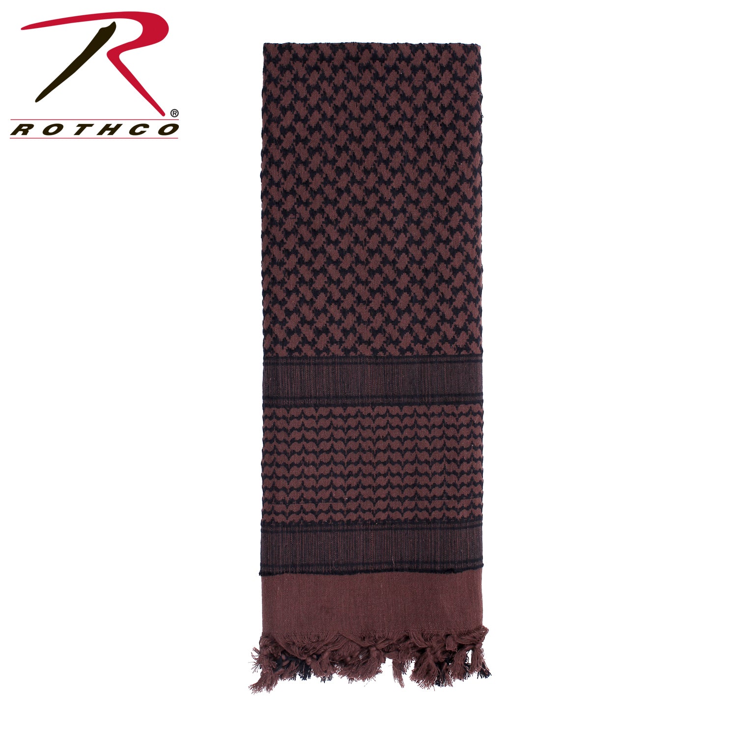 Rothco Shemagh Tactical Desert Keffiyeh Scarf Brown - Multi-Use Outdoor Headwear and Survival Tool